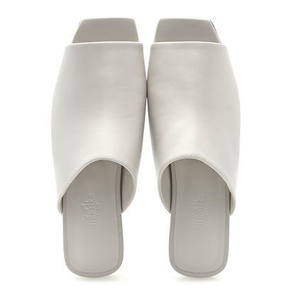 Hermes Nappa Idole Sandals 38 White 6 of 9