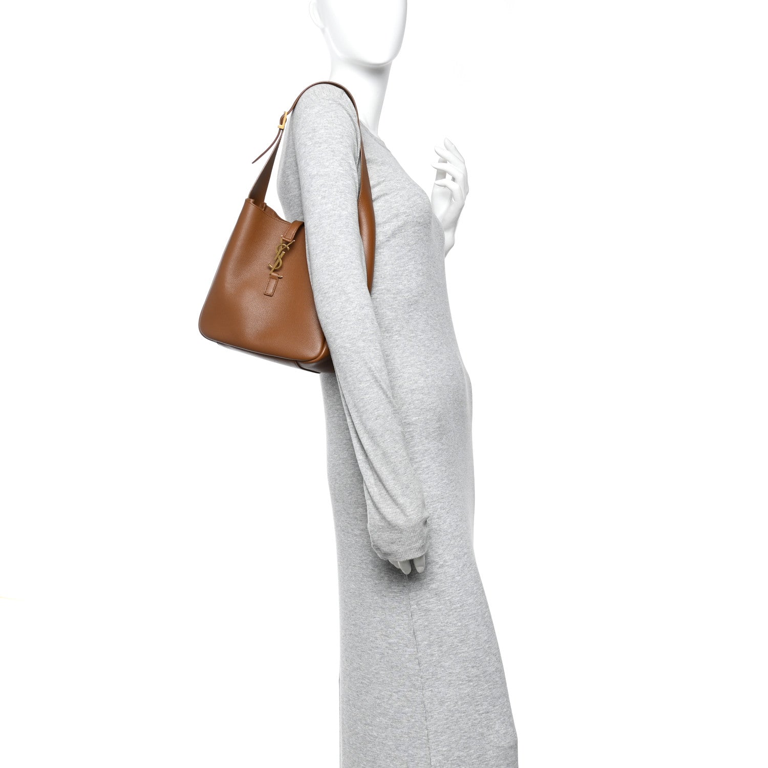 Saint Laurent Smooth Calfskin Small Le 5 A 7 Soft Hobo Fox 2 of 9