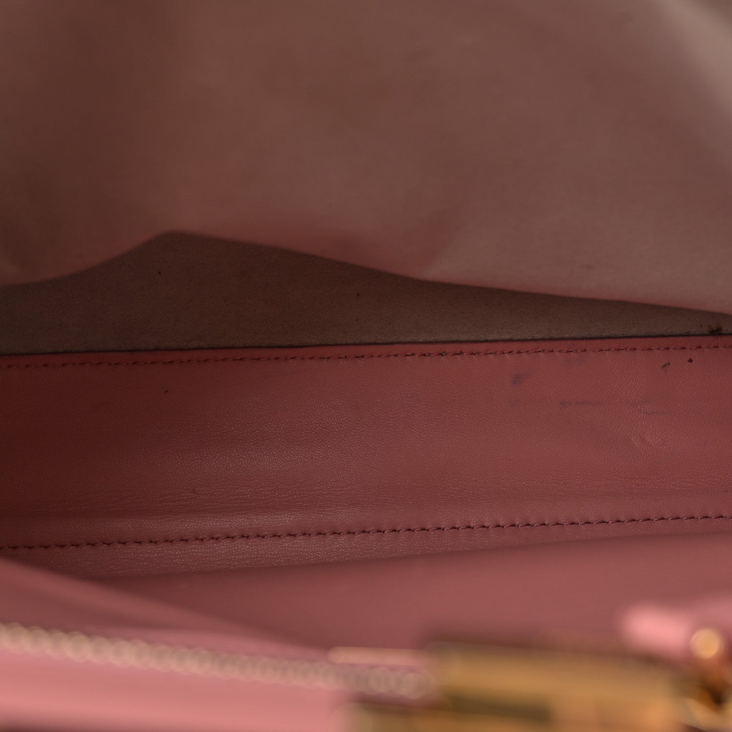 Fendi Vitello Seta Shiny Nappa Medium Peekaboo Iconic Satchel Grigio Polvere Bois de Rose 6 of 18