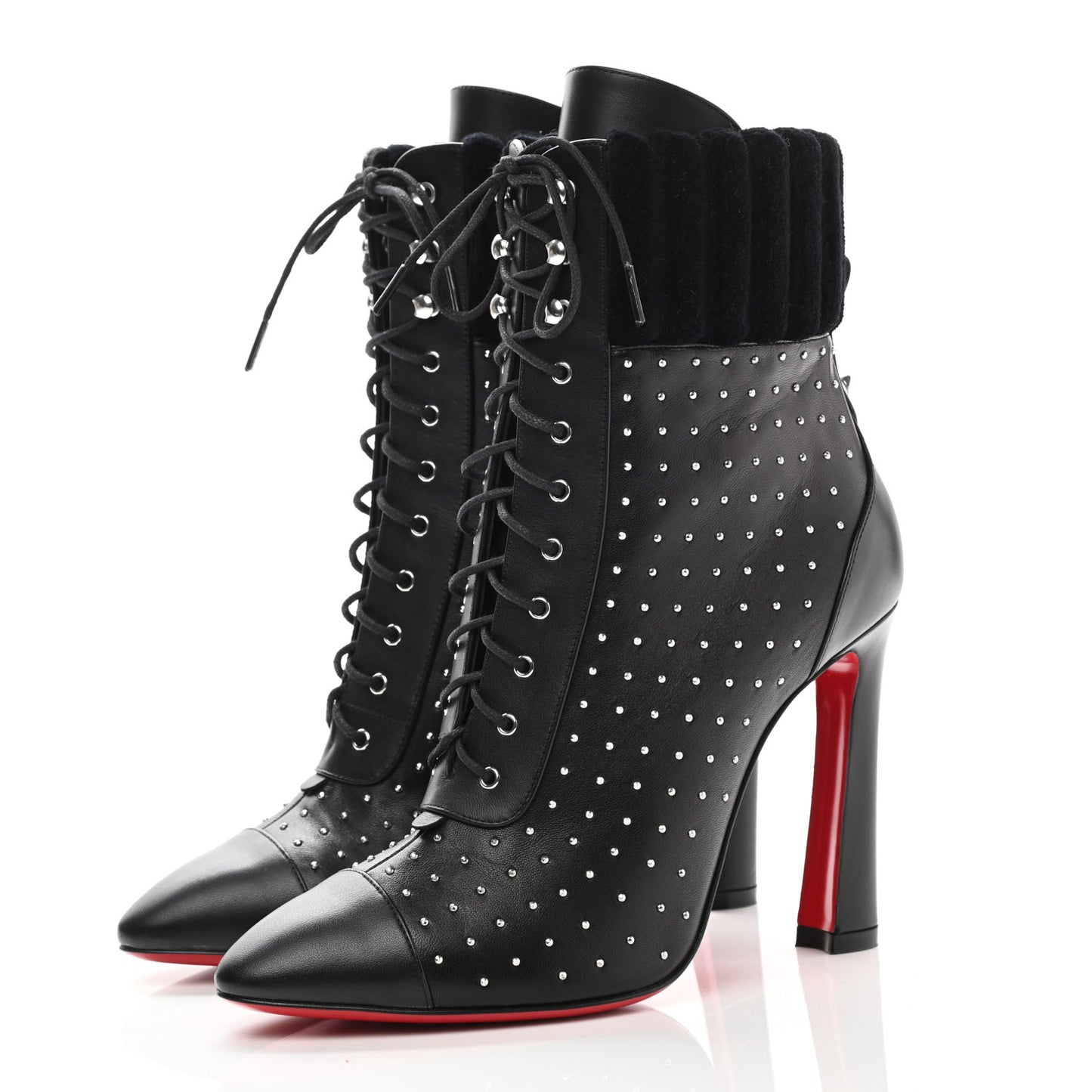 Calfskin Studded Dakita 100 Booties 37 Black