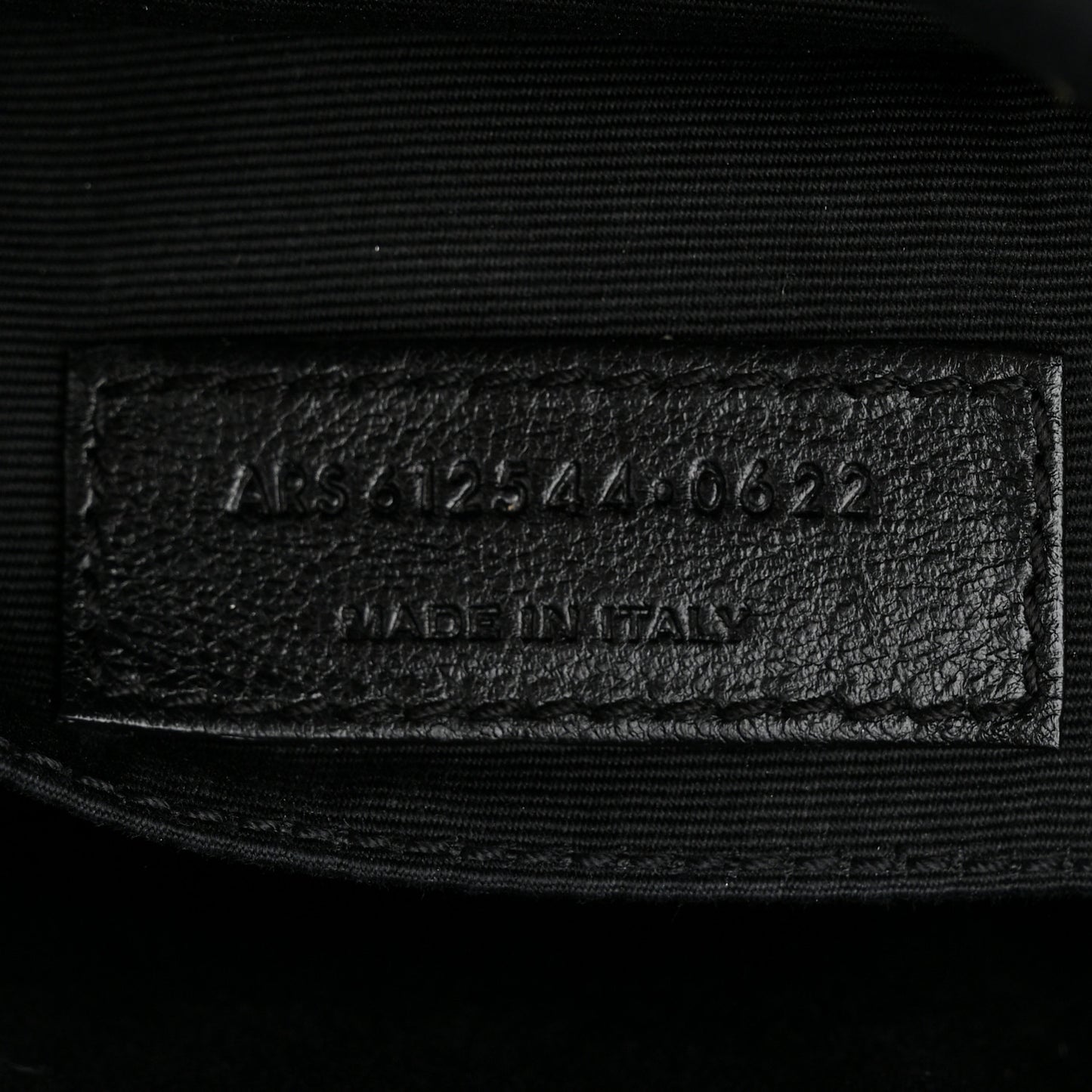 Calfskin Matelasse Monogram Monochrome Lou Camera Bag Black