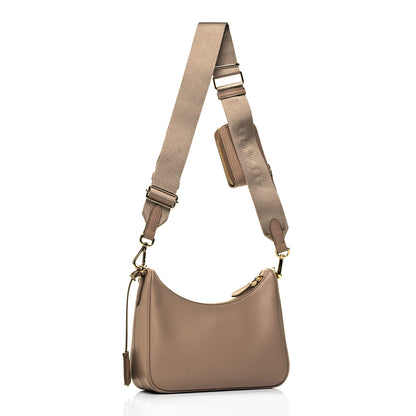 Prada Saffiano Re-Edition 2005 Shoulder Bag Cammeo Beige 2 of 8