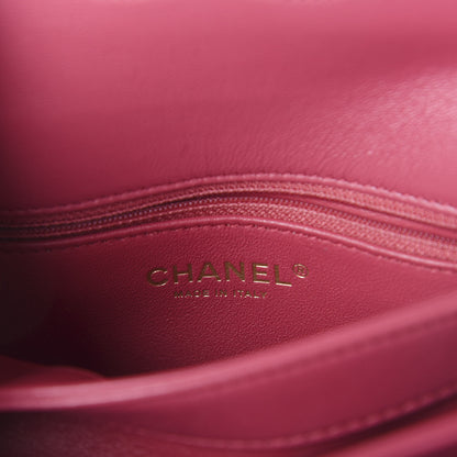 Chanel Lambskin Quilted Small Trendy CC Dual Handle Bag Dark Pink 6 of 10