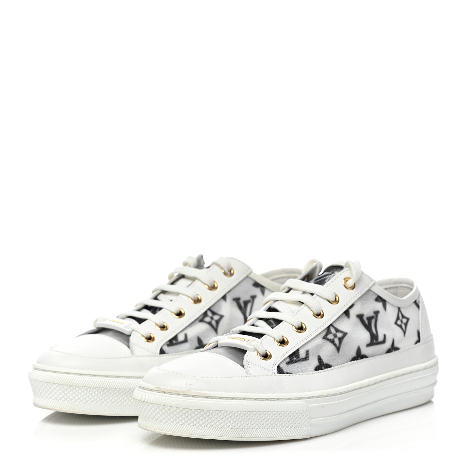 Louis Vuitton Technical Fabric Calfskin Monogram Stellar Sneakers 38 Black 3 of 10