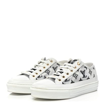 Louis Vuitton Technical Fabric Calfskin Monogram Stellar Sneakers 38 Black 3 of 10