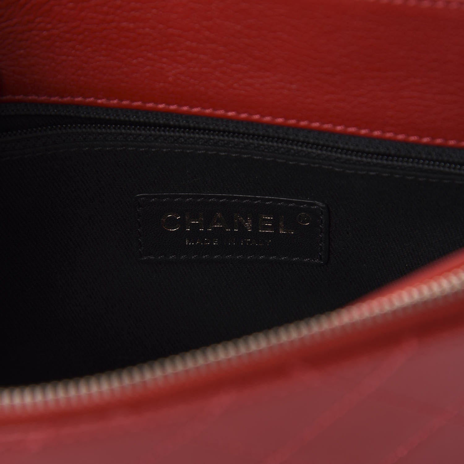 Chanel Shiny Calfskin Goatskin Quilted Medium Coco Curve Messenger Flap Red 6 of 10