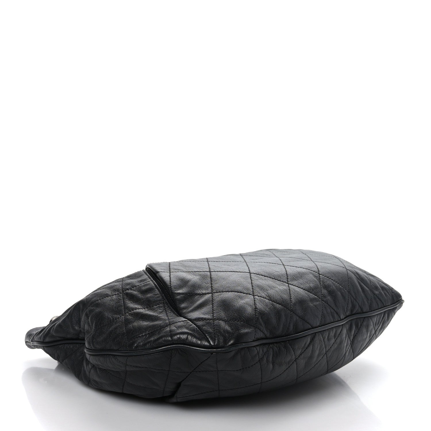 Chanel Calfskin Coco Pleats Hobo Black 4 of 9