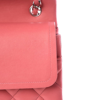 Chanel Lambskin Quilted Jumbo Double Flap Dark Pink 9 of 10