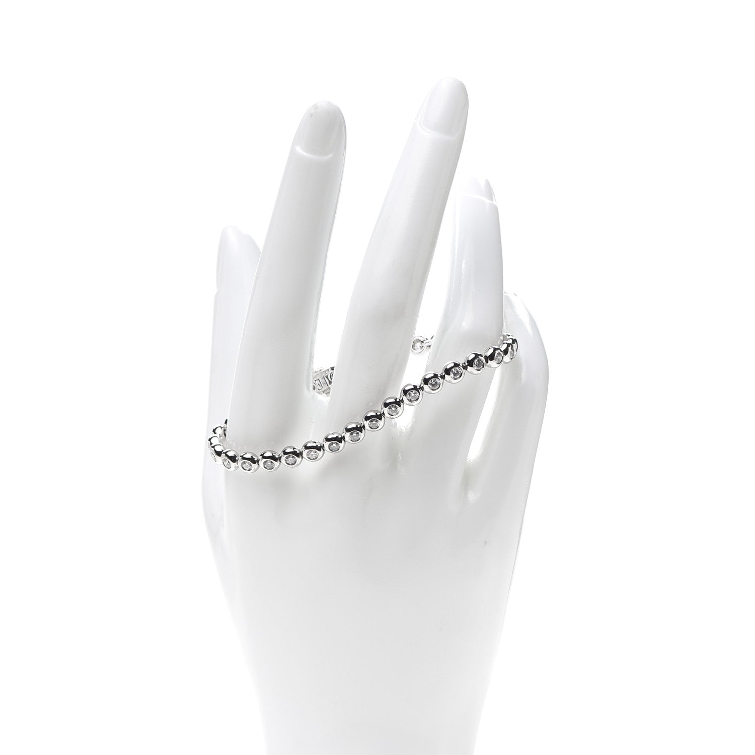 Tiffany Platinum Diamond Doughnut Tennis Bracelet 2 of 6