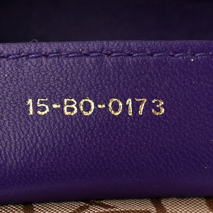 Christian Dior Lambskin Cannage Large Lady Dior Purple 7 of 11