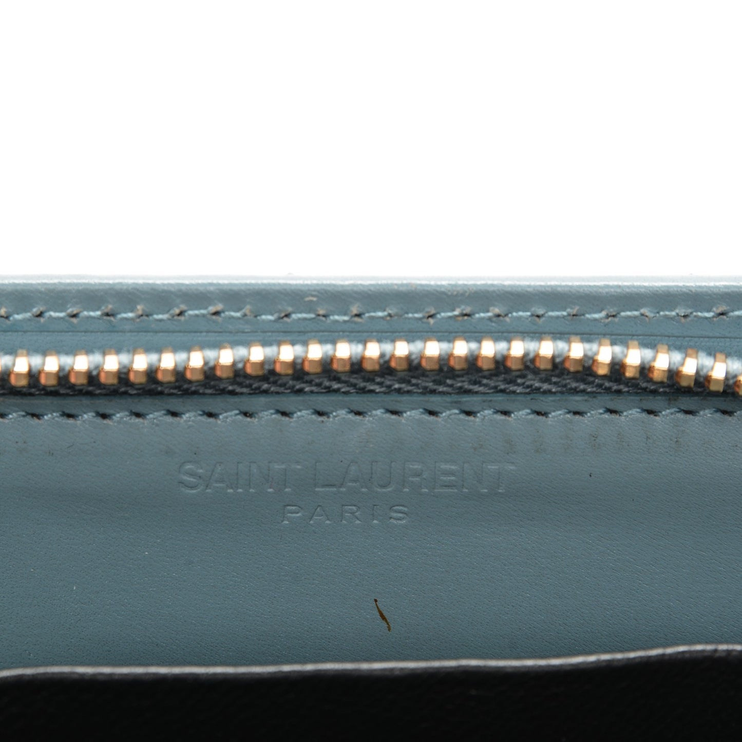 Calfskin Small Coin Purse Blue Glacier