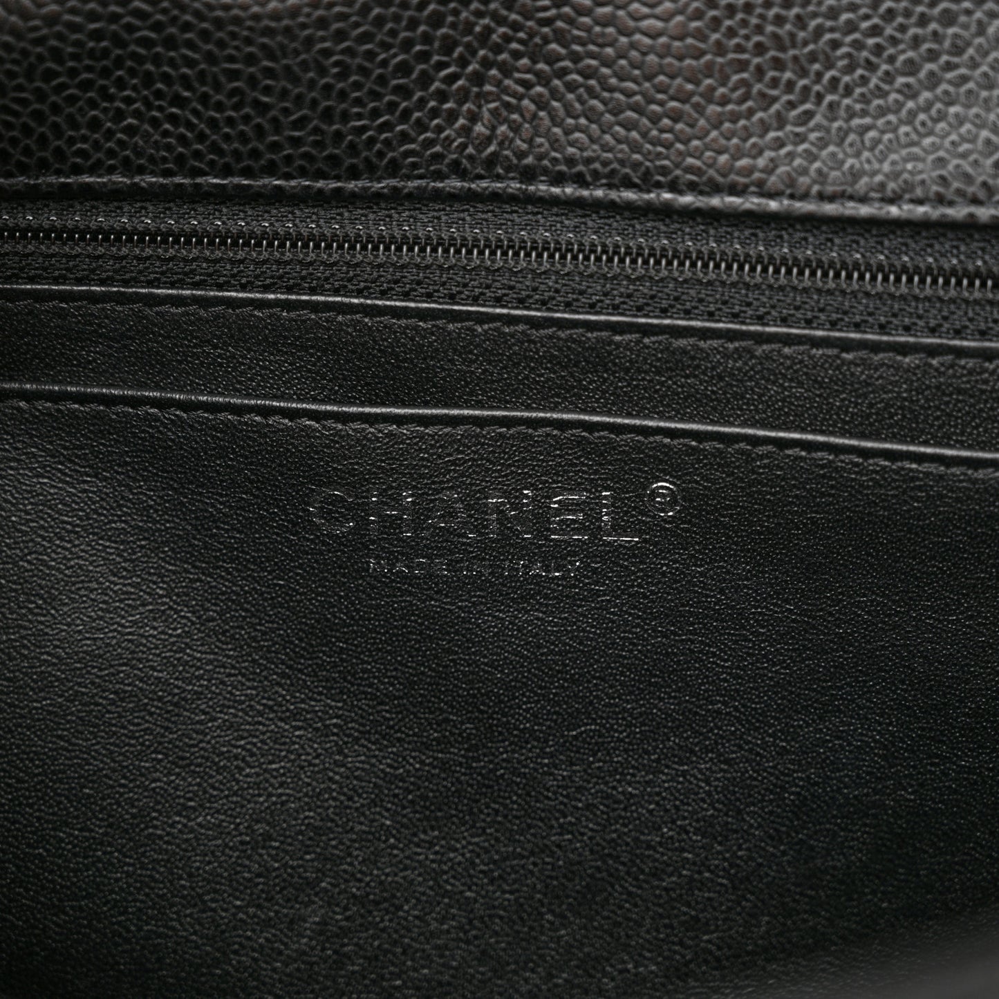 Caviar Quilted Jumbo Single Flap Black