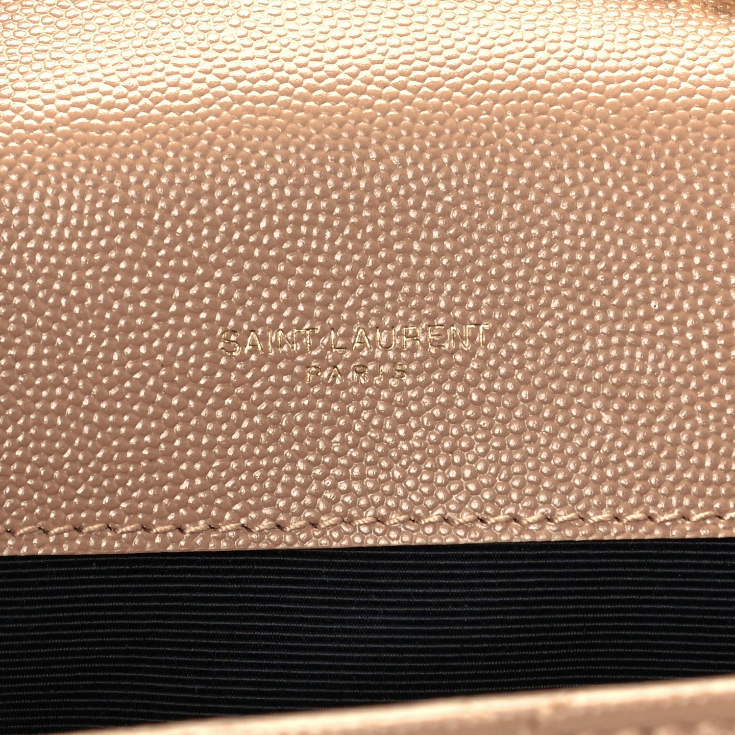 Saint Laurent Grain De Poudre Textured Mixed Matelasse Triquilt Small Monogram Satchel Cork 6 of 11