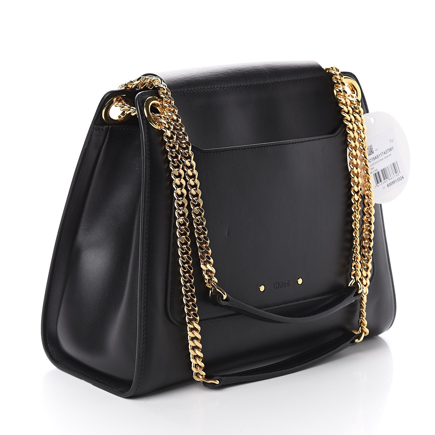 Chloe Shiny Calfskin Medium Annie Shoulder Bag Black 2 of 8