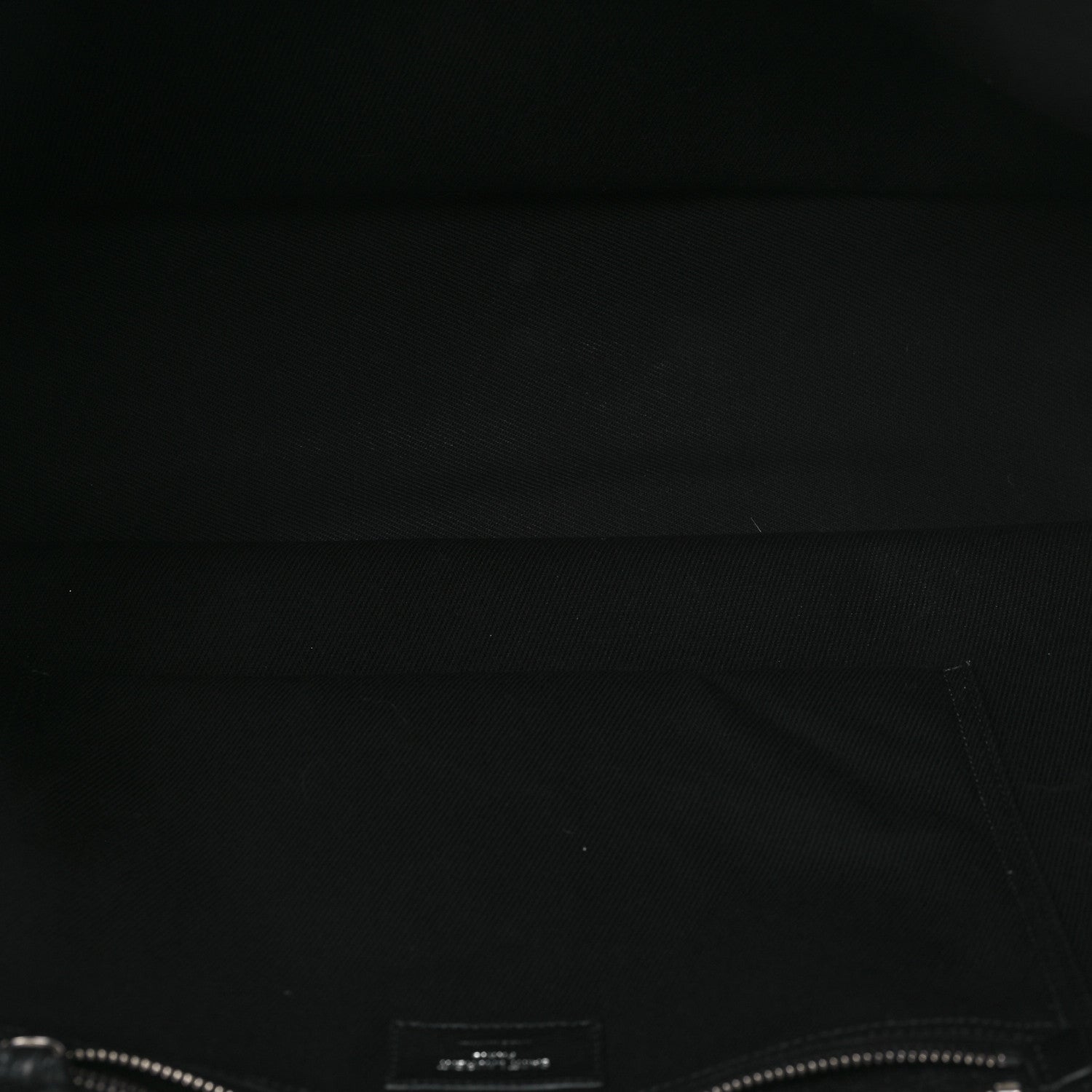 Saint Laurent Linen Calfskin Rive Gauche Tote Black 5 of 12