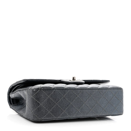 Chanel Pearly Caviar Quilted Medium Double Flap Grey 4 of 10