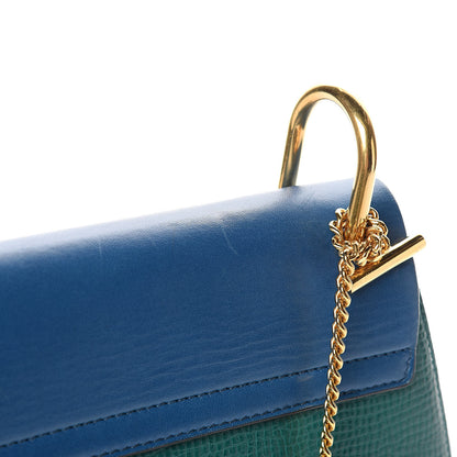 Chloe Grained Calfskin Lambskin Bi-Color Drew Shoulder Bag Stone Green 10 of 11