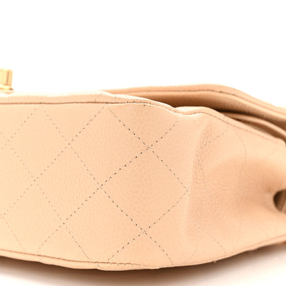 Chanel Caviar Quilted Medium Double Flap Beige 9 of 9