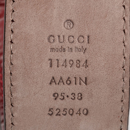Gucci Guccissima GG Belt 95 38 Red 4 of 4