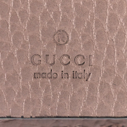 Gucci Dollar Calfskin GG Supreme Monogram GG Marmont 6 Key Holder Case Porcelain Rose Beige Ebony 6 of 9