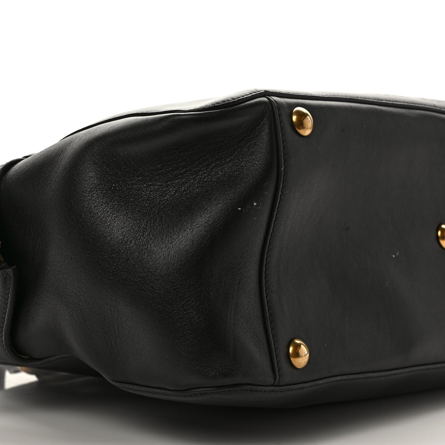 Gucci Calfskin Embossed L'Aveugle Par Amour Duffle Black 9 of 10