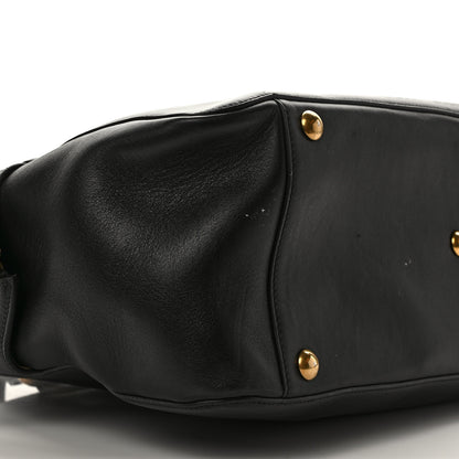 Gucci Calfskin Embossed L'Aveugle Par Amour Duffle Black 9 of 10