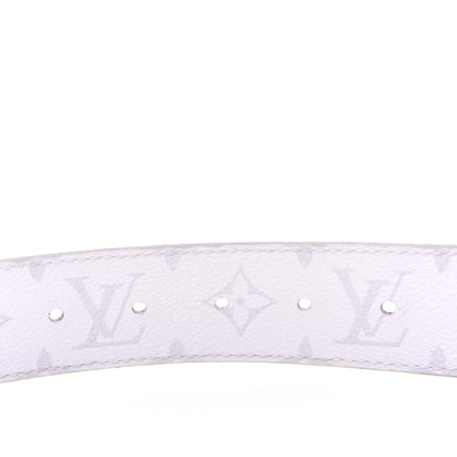 Louis Vuitton Taiga Monogram 40mm LV Initiales Belt 85 34 White 3 of 6