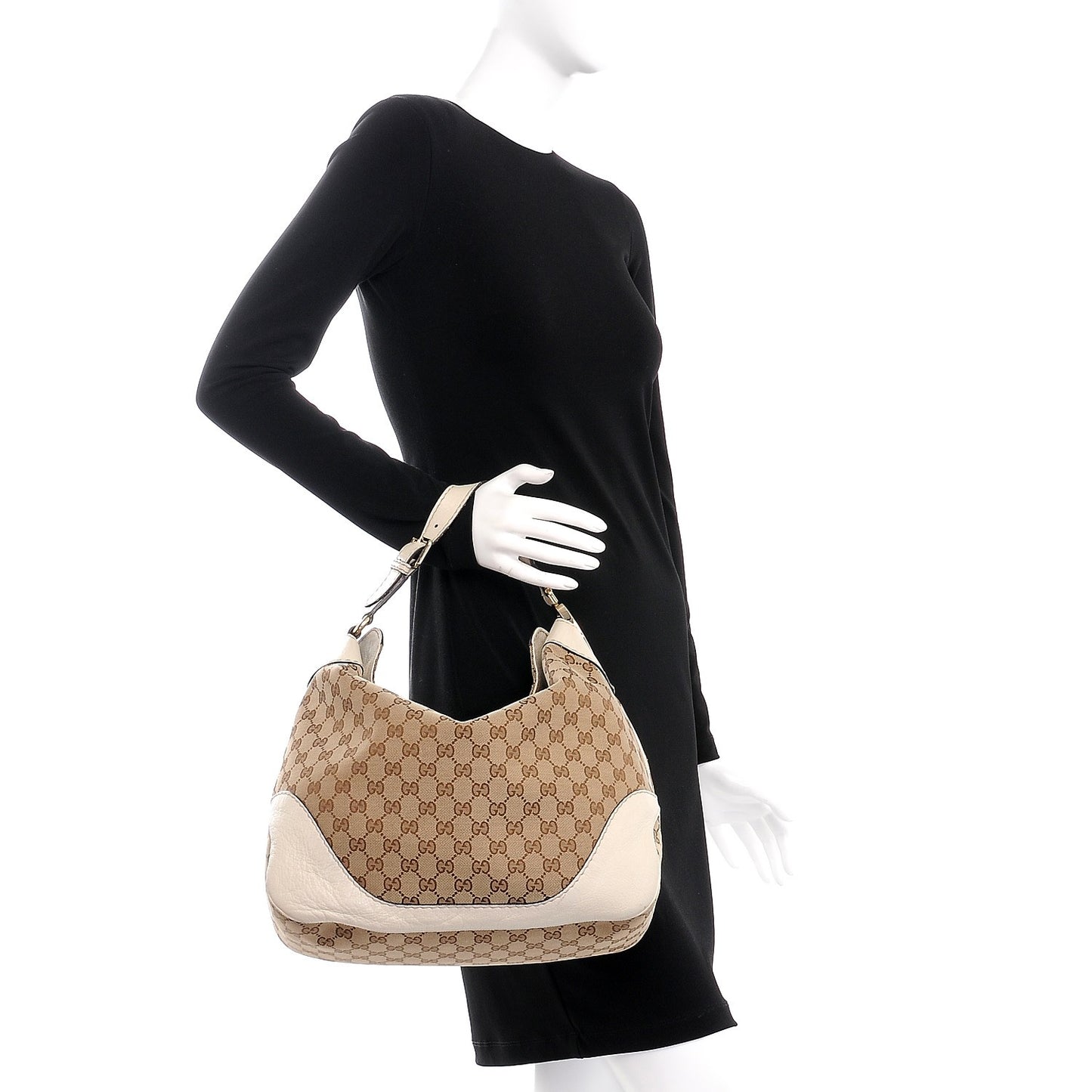 Monogram Medium Charlotte Hobo Off White