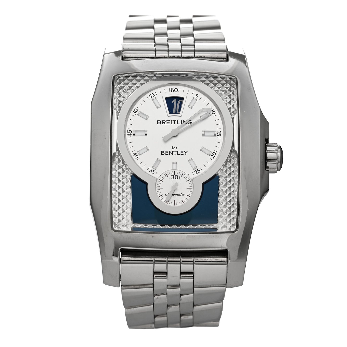 Stainless Steel 38mm Bentley Flying B Automatic Watch Blue A28362