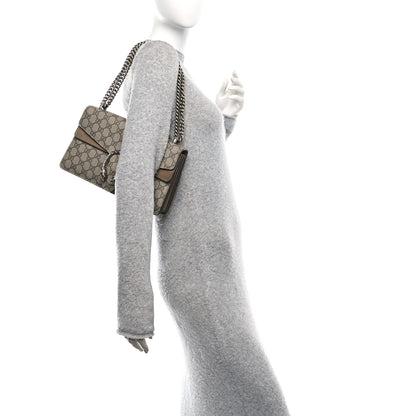 Gucci GG Supreme Monogram Small Dionysus Shoulder Bag Taupe 2 of 10