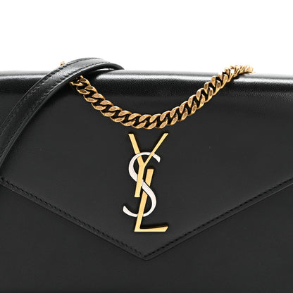 Saint Laurent Smooth Calfskin Nappa Monogram Chain Wallet Black 8 of 13