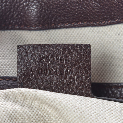 Gucci Monogram Medium Techno Horsebit Shoulder Flap Bag Dark Brown 9 of 9
