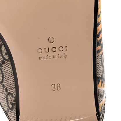 Gucci Canvas Flora Womens Princetown Slippers 36.5 White Multicolor 38 Beige 7 of 10