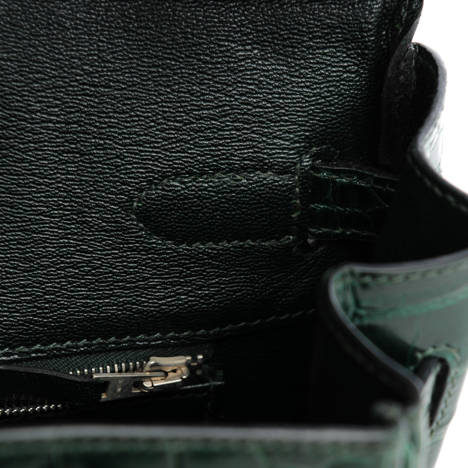 Hermes Shiny Porosus Crocodile Birkin 30 Vert Fonce 15 of 20