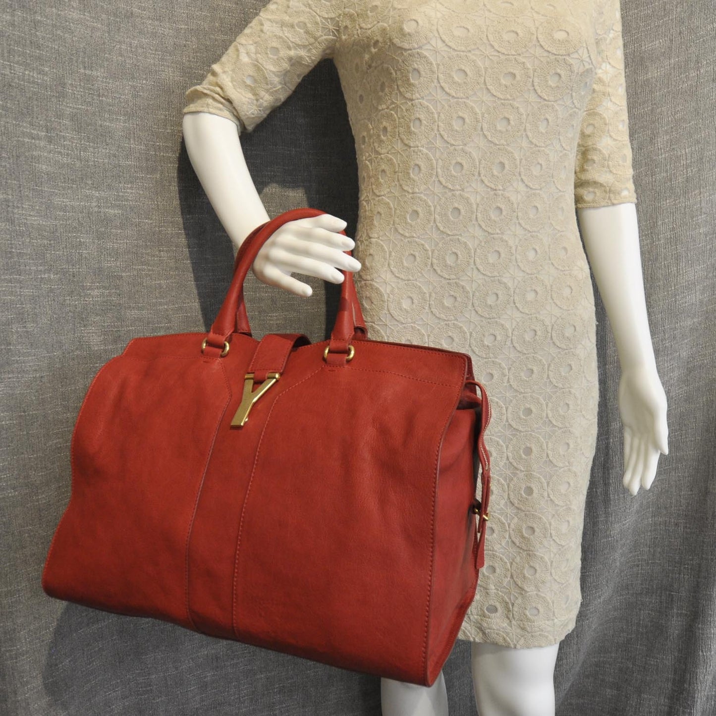 Sheepskin Large Cabas ChYc Red