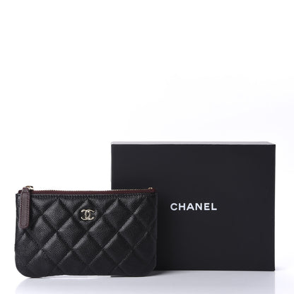Chanel Caviar Quilted Small Cosmetic Case Black 10 of 10