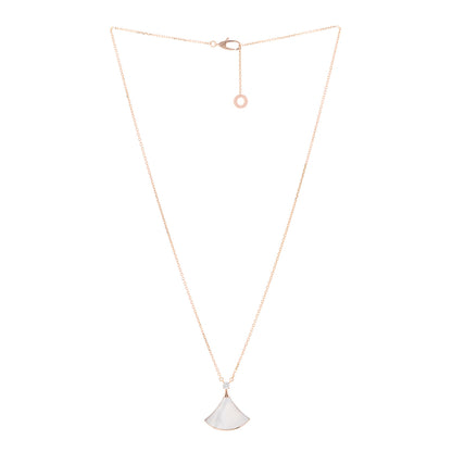 Bulgari 18K Rose Gold Diamond Mother of Pearl Divas' Dream Pendant Necklace 3 of 6