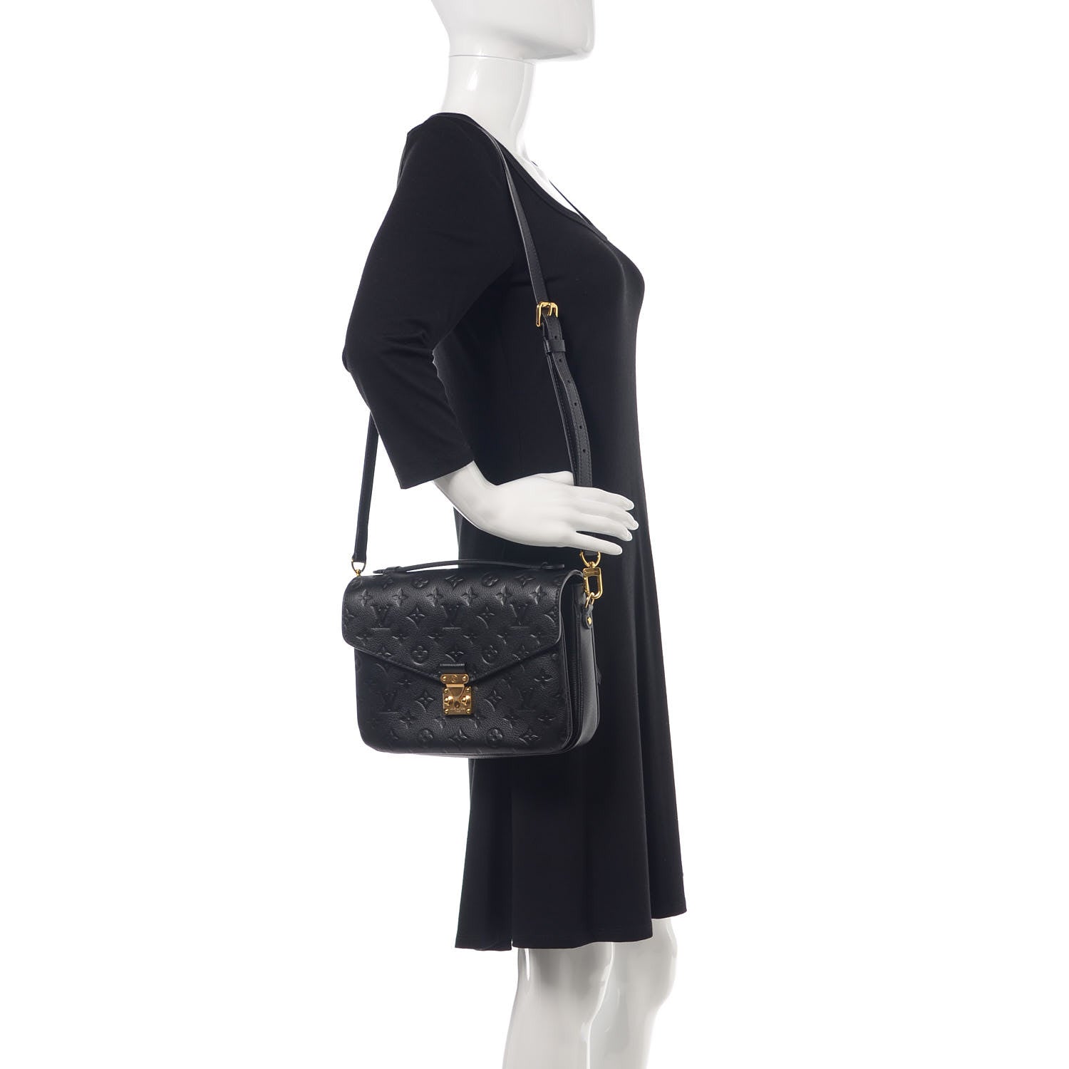 Louis Vuitton Empreinte Pochette Metis Black 2 of 8
