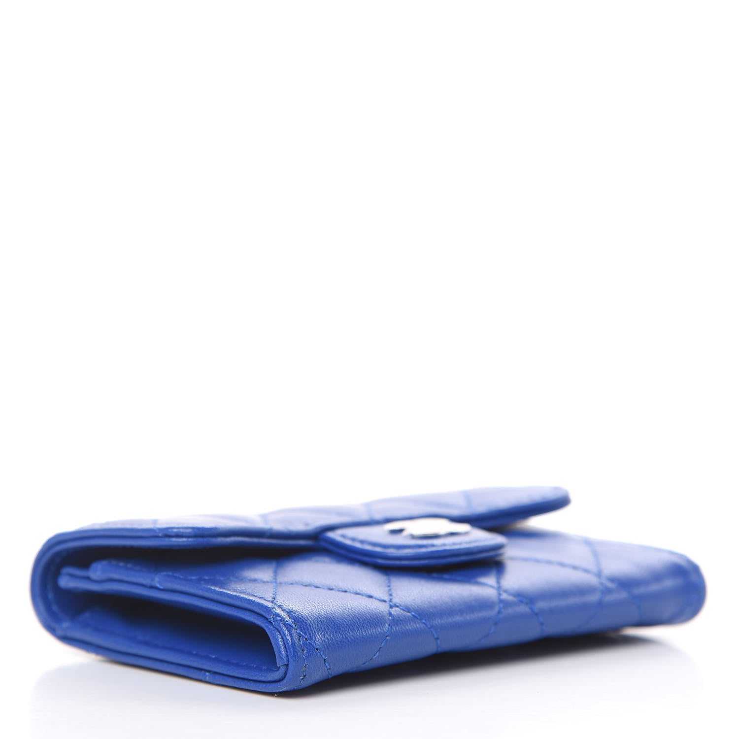 Chanel Lambskin Quilted Card Holder Royal Blue 4 of 10