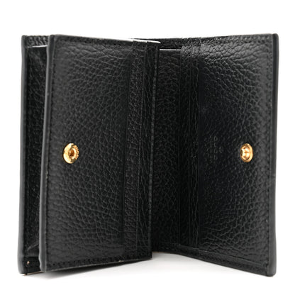 Gucci Dollar Calfskin GG Supreme Monogram GG Marmont Card Case Black Beige Ebony 5 of 10