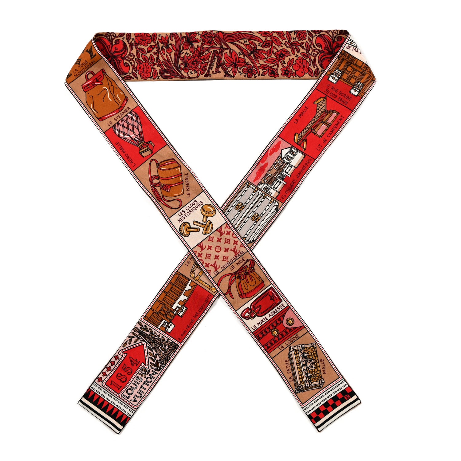 Louis Vuitton Silk Jeu De Louis BB Bandeau Beige 1 of 3