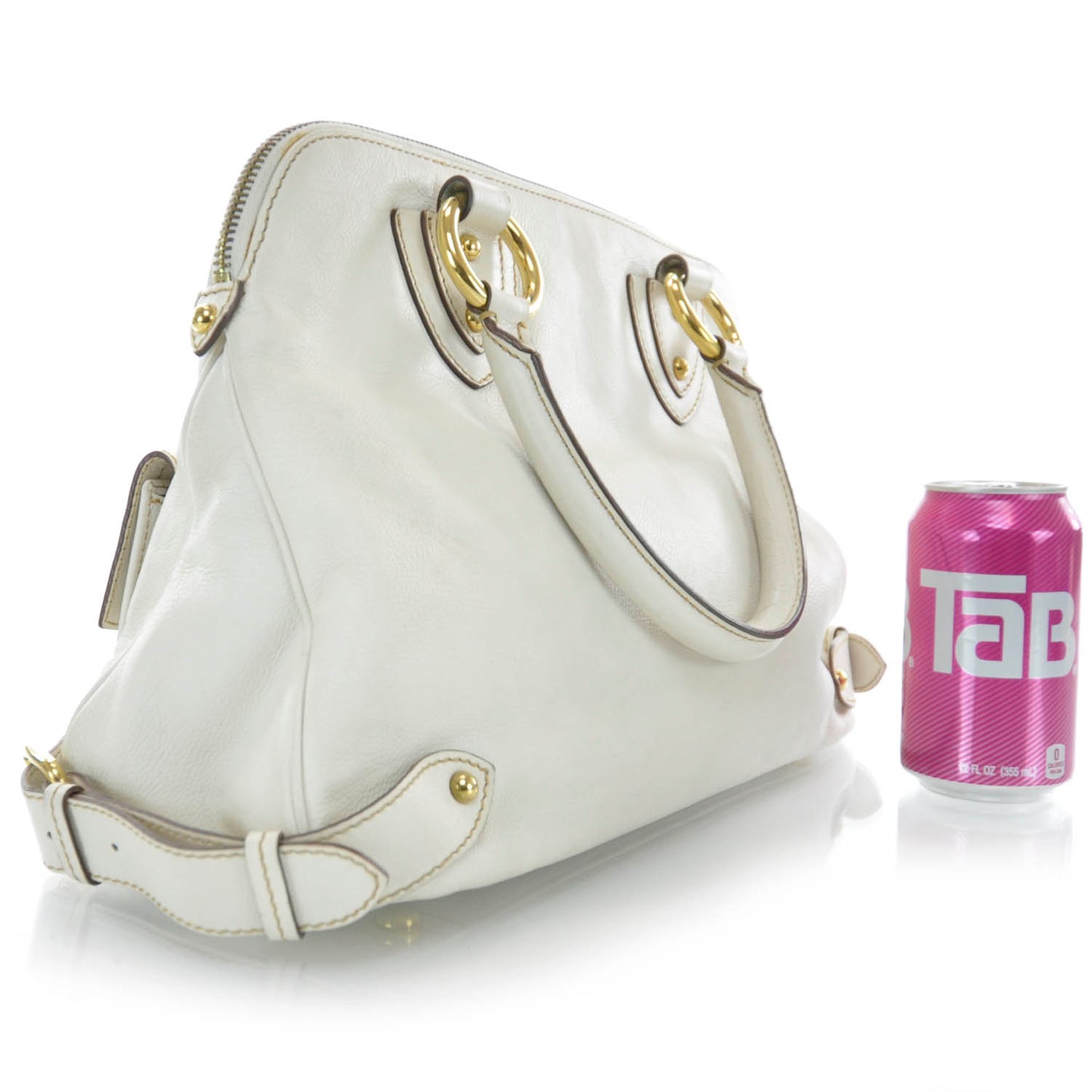 Leather Satchel Ivory