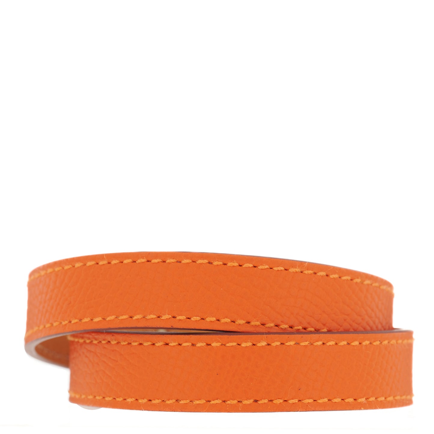 Epsom Kelly Double Tour Bracelet M Feu