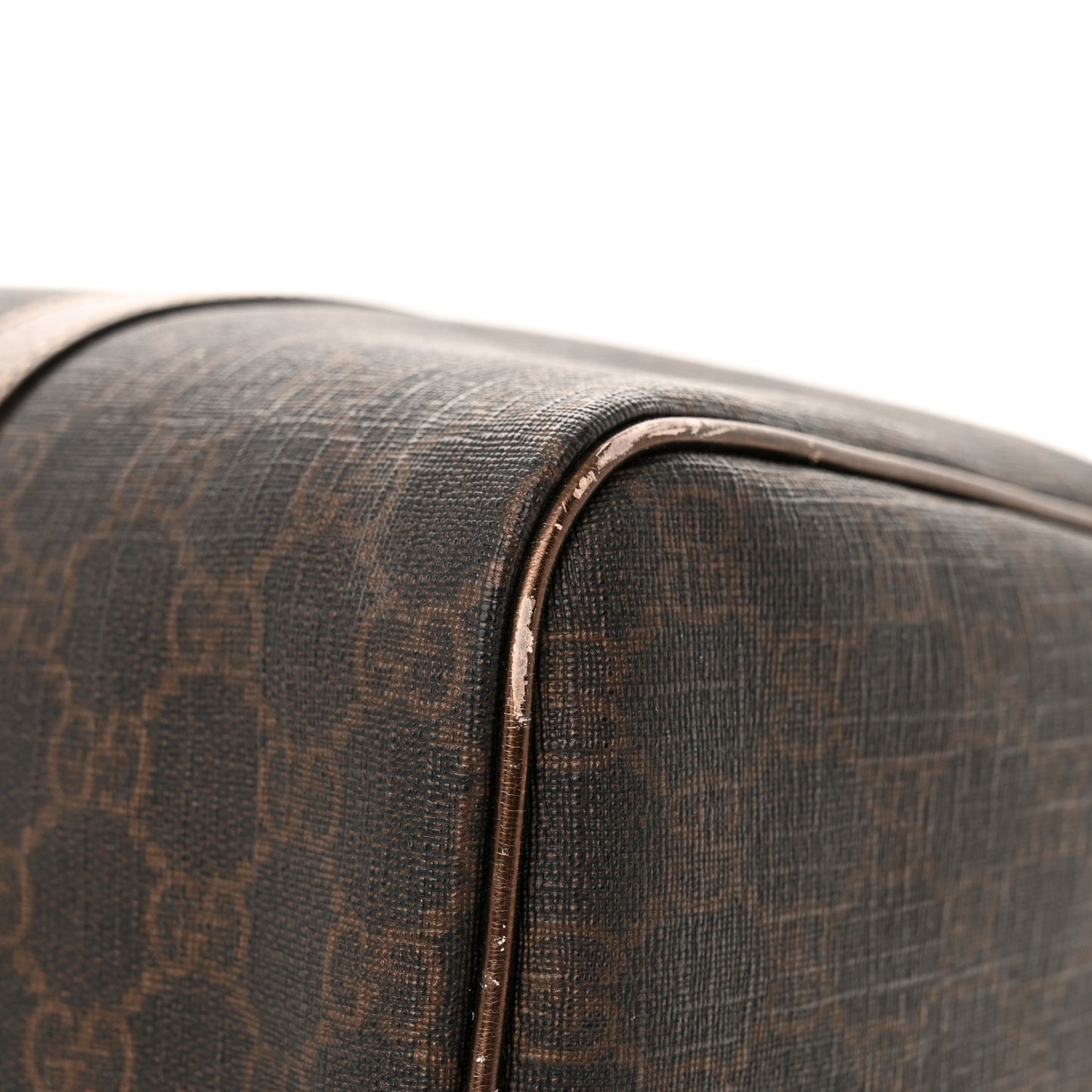 GG Supreme Monogram Medium Joy Boston Dark Brown Bronze