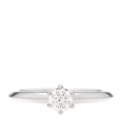 Tiffany Platinum Diamond .29ct Solitaire Engagement Ring 49 5 1 of 6
