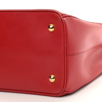 Prada Saffiano Lux Medium Tote Fuoco 6 of 19