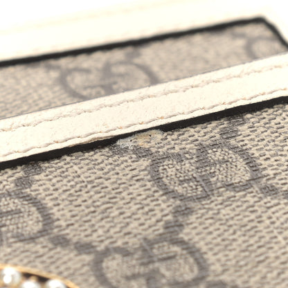 Gucci GG Supreme Monogram Web Queen Margaret Chain Wallet White 9 of 10