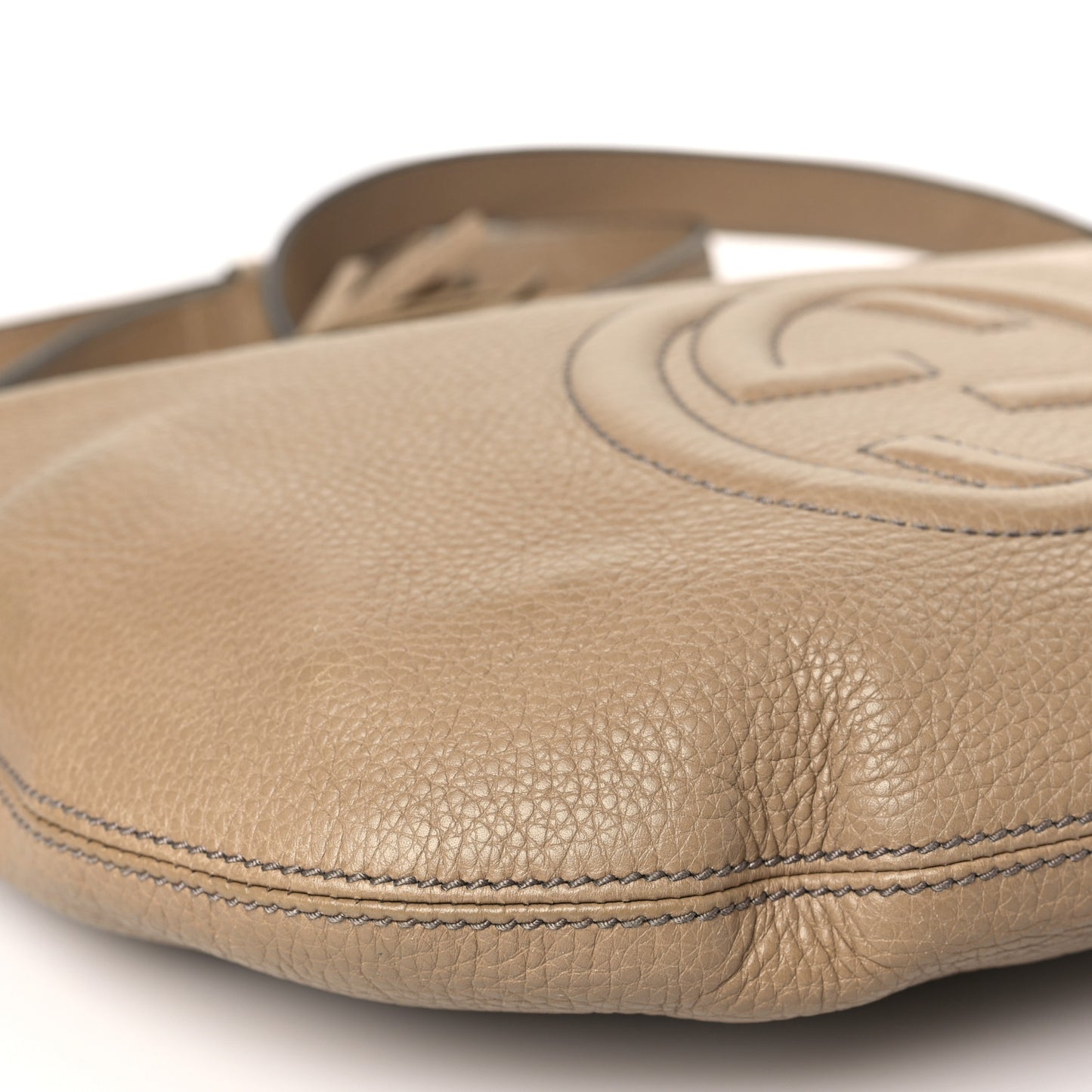 Pebbled Calfskin Small Soho Hobo Nude