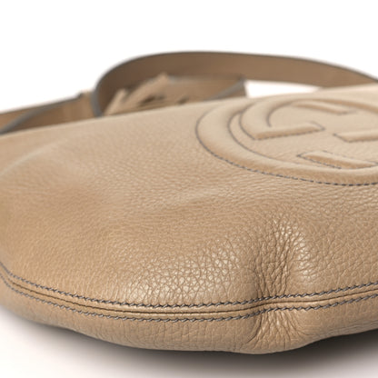 Gucci Pebbled Calfskin Small Soho Hobo Nude 8 of 9