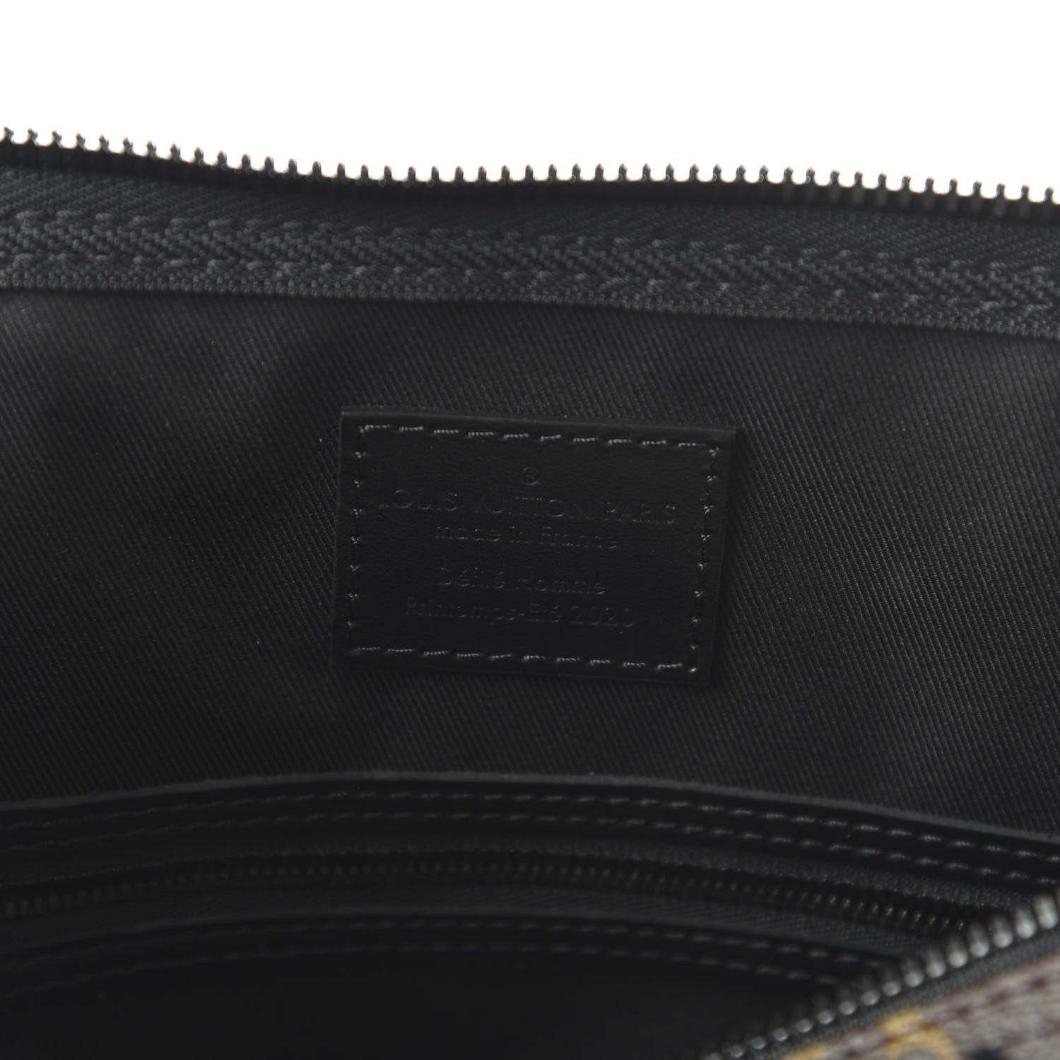 Louis Vuitton Monogram Tuffetage Keepall Triangle Bandouliere 50 Black 7 of 8